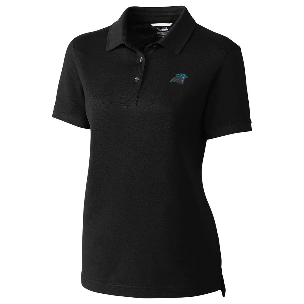 Carolina Panthers Cutter & Buck Women's Advantage Polo - Black