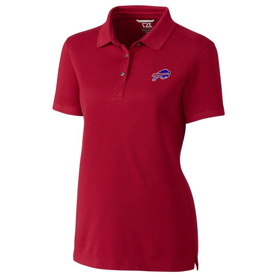 Buffalo Bills Cutter & Buck Women's Advantage Polo - Red