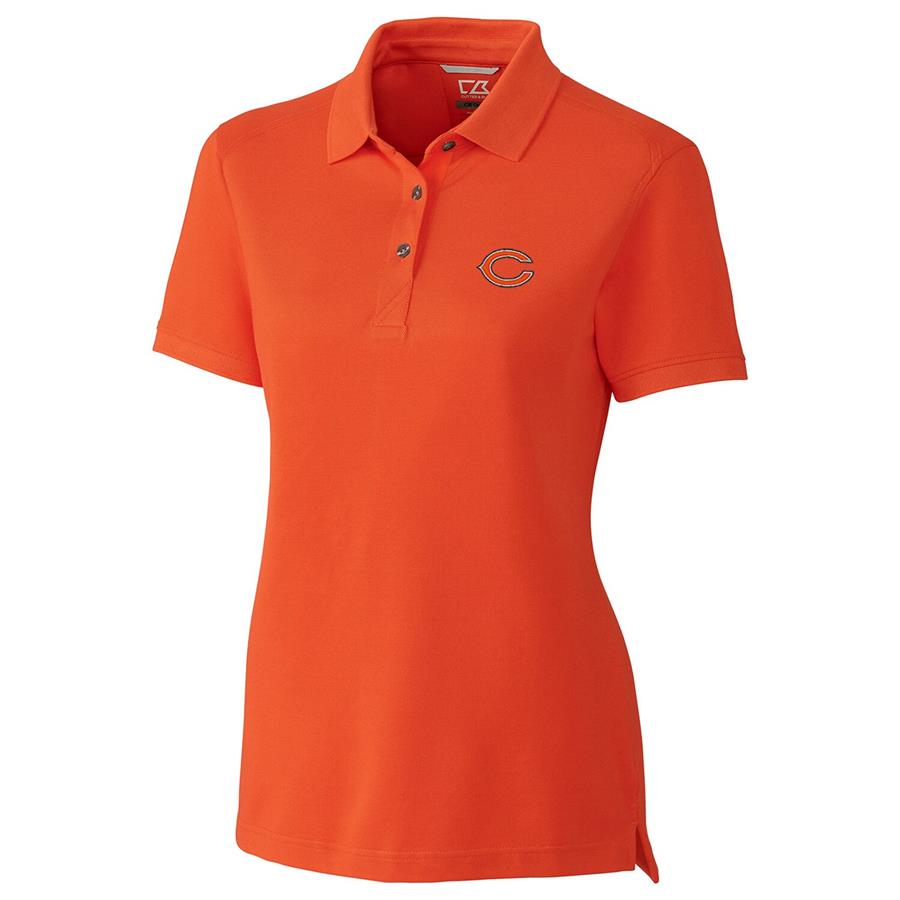 Chicago Bears Cutter & Buck Women's Advantage Polo - Orange