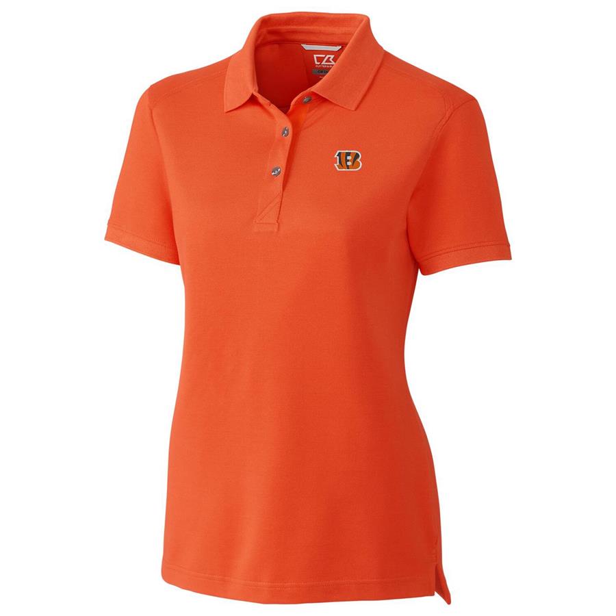 Cincinnati Bengals Cutter & Buck Women's Advantage Polo - Orange