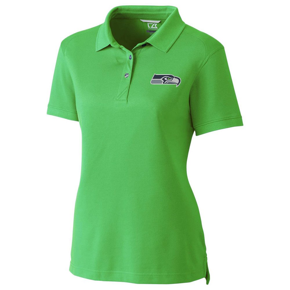 Seattle Seahawks Cutter & Buck Women's Advantage Polo - Neon Green