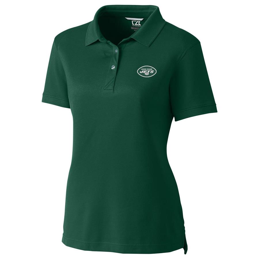 New York Jets Cutter & Buck Women's Advantage Polo - Green