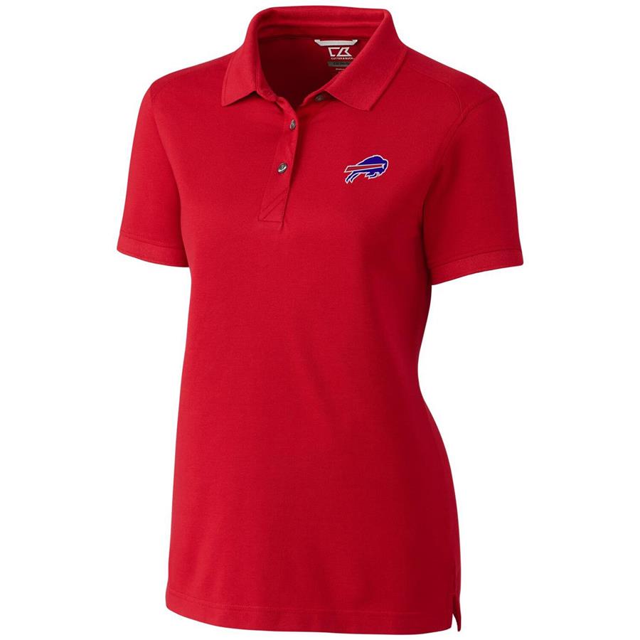 Buffalo Bills Cutter & Buck Women's Advantage Polo - Red