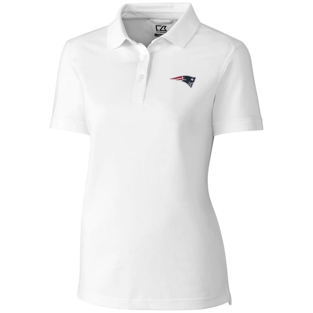 New England Patriots Cutter & Buck Women's Advantage Polo - White