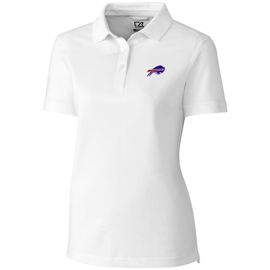 Buffalo Bills Cutter & Buck Women's Advantage Polo - White