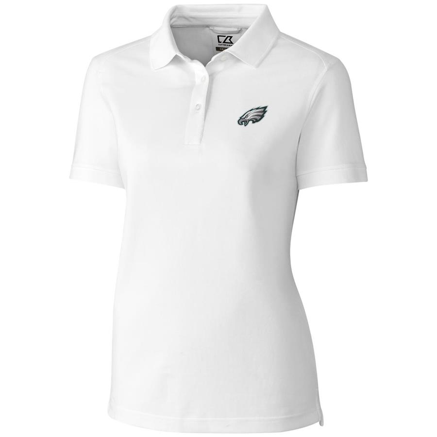 Женское поло Philadelphia Eagles Cutter & Buck Advantage (белый)