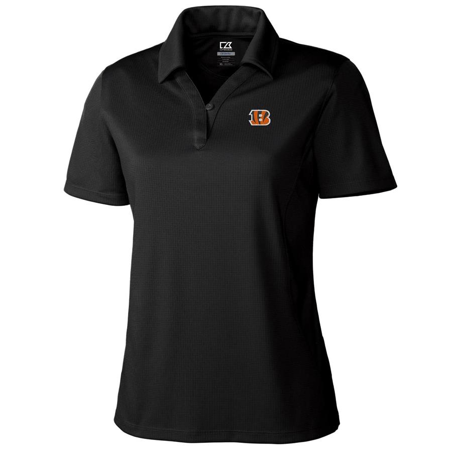 Cincinnati Bengals Cutter & Buck Women's DryTec Genre Polo - Black