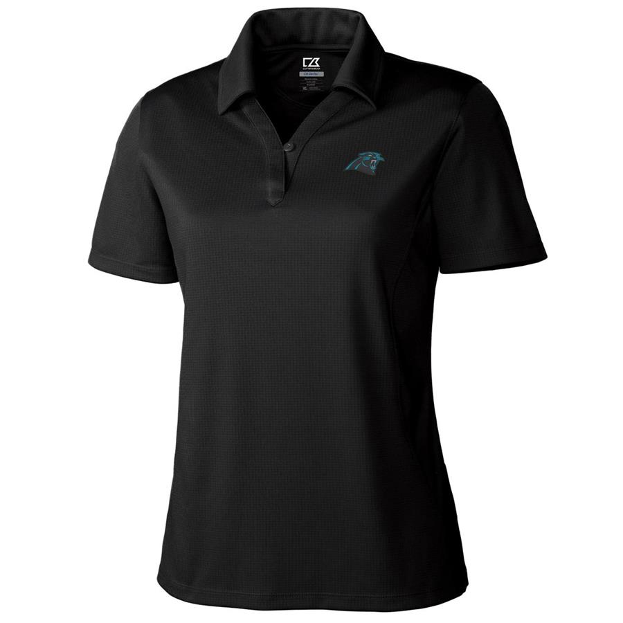 Carolina Panthers Cutter & Buck Women's DryTec Genre Polo - Black