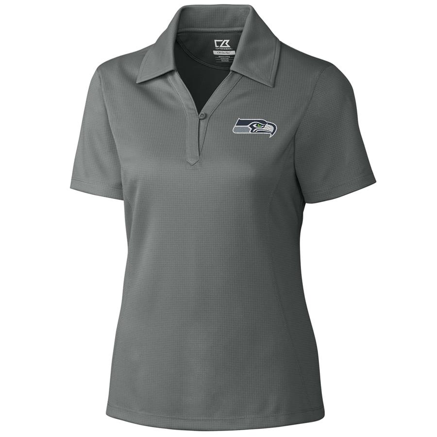 Seattle Seahawks Cutter & Buck Women's DryTec Genre Polo - Gray
