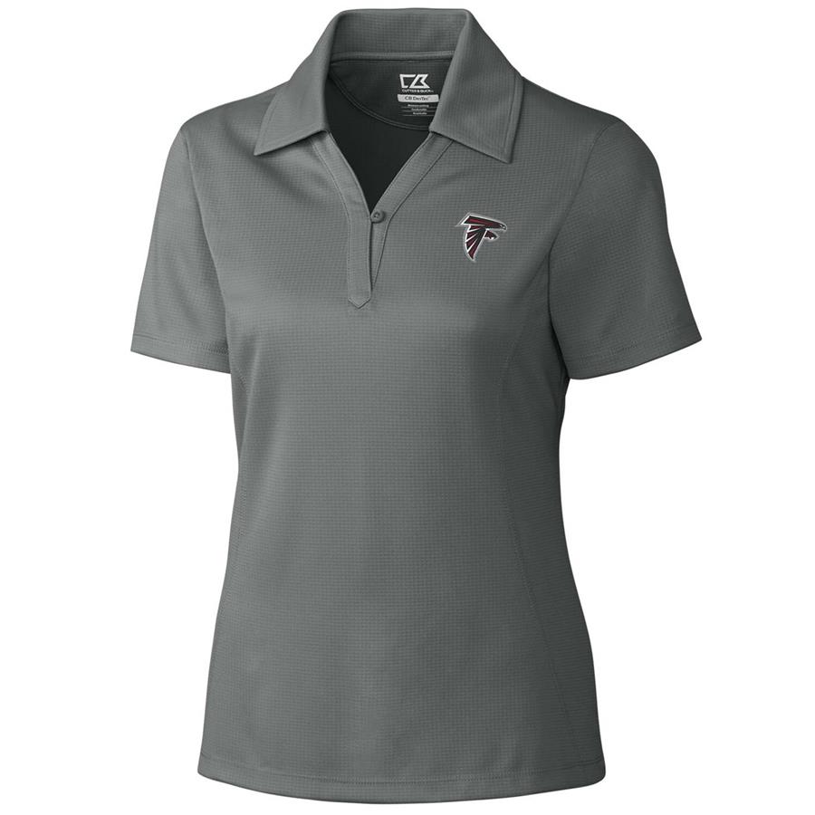 Atlanta Falcons Cutter & Buck Women's DryTec Genre Polo - Gray