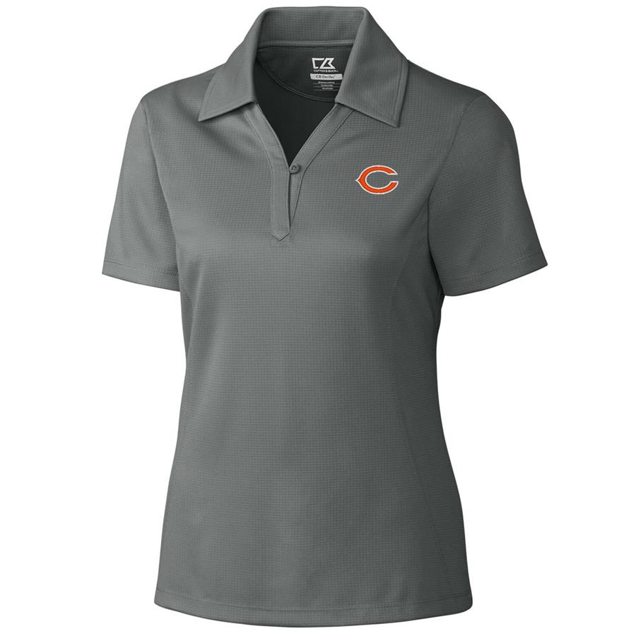 Chicago Bears Cutter & Buck Women's DryTec Genre Polo - Gray