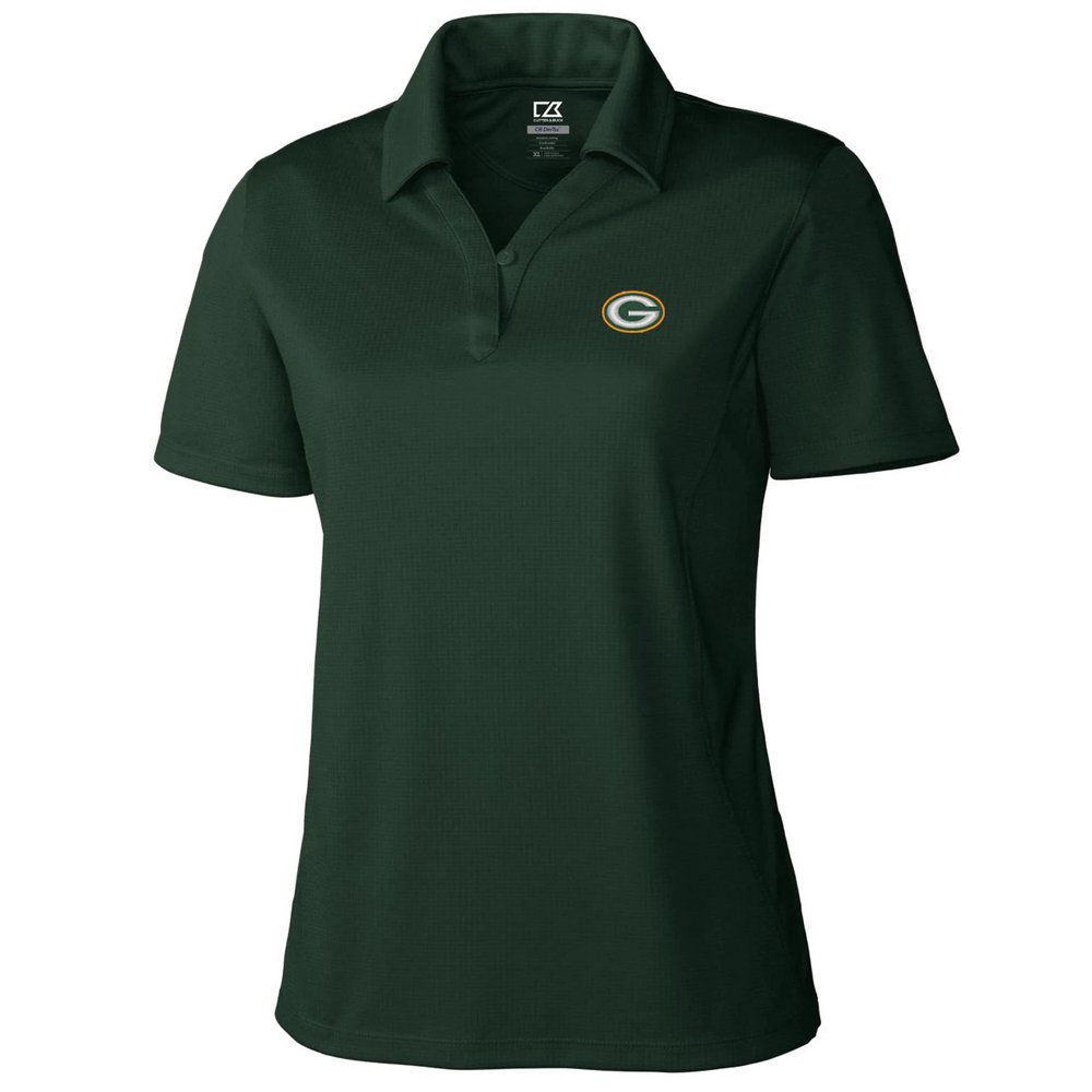 Green Bay Packers Cutter & Buck Women's DryTec Genre Polo - Green