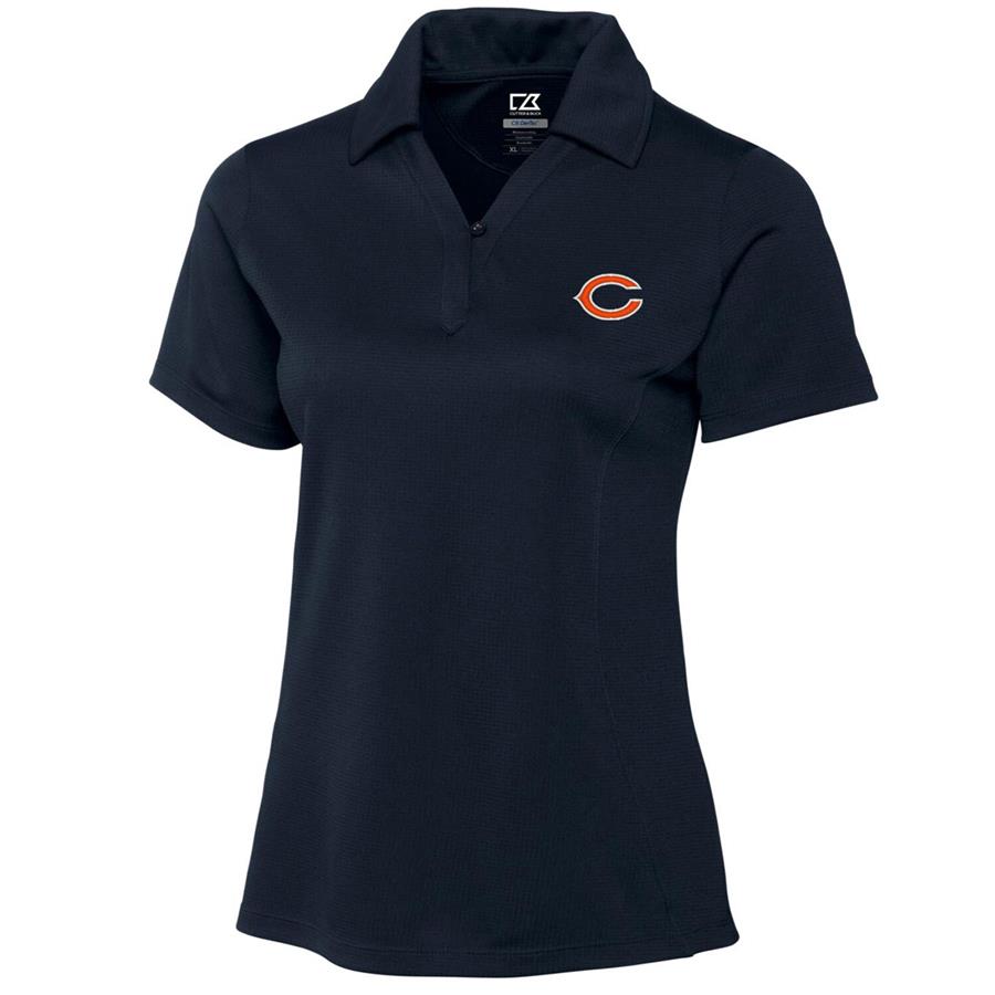Chicago Bears Cutter & Buck Women's DryTec Genre Polo - Navy