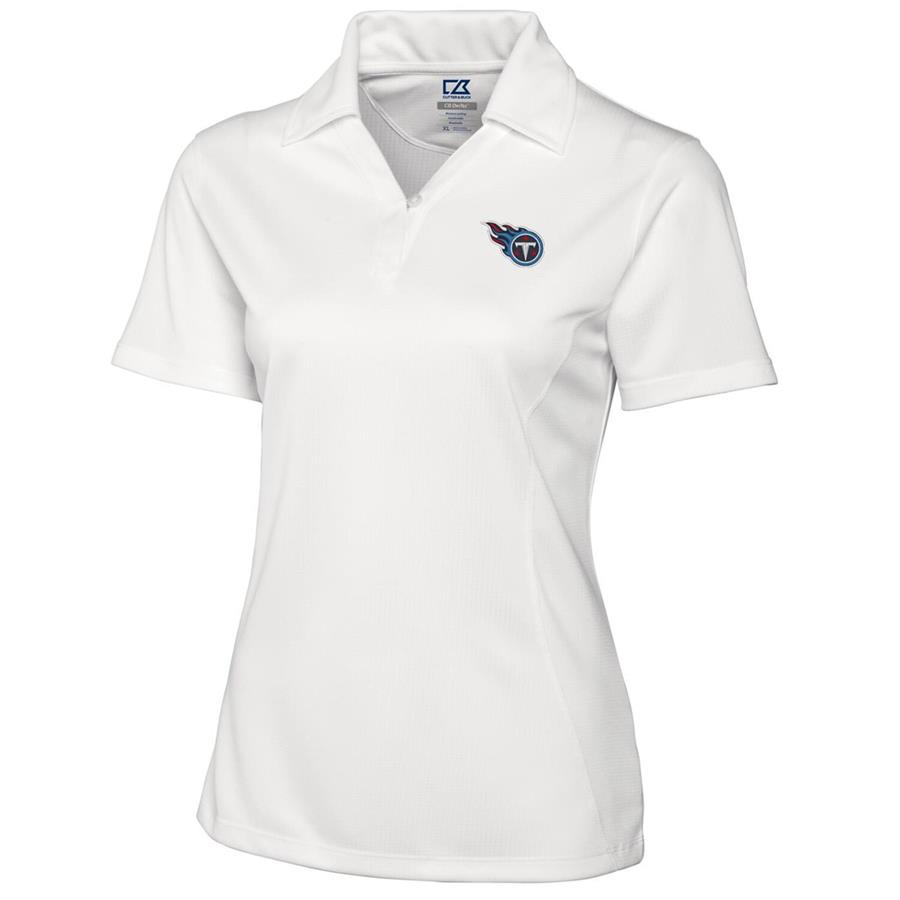 Tennessee Titans Cutter & Buck Women's DryTec Genre Polo - White