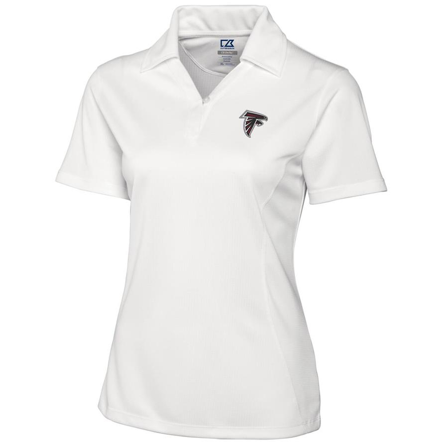 Atlanta Falcons Cutter & Buck Women's DryTec Genre Polo - White
