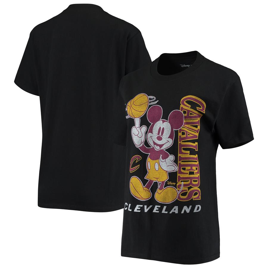 Cleveland Cavaliers Junk Food Vintage Mickey Baller T-Shirt - Black