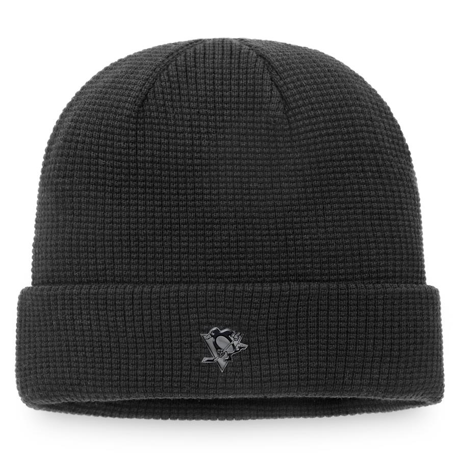 Pittsburgh Penguins Fanatics Branded Authentic Pro Black Ice Cuffed Knit Hat - Black