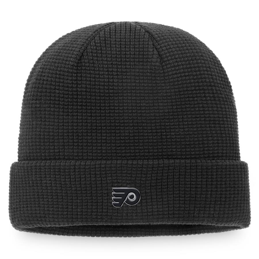 Philadelphia Flyers Fanatics Branded Authentic Pro Black Ice Cuffed Knit Hat - Black