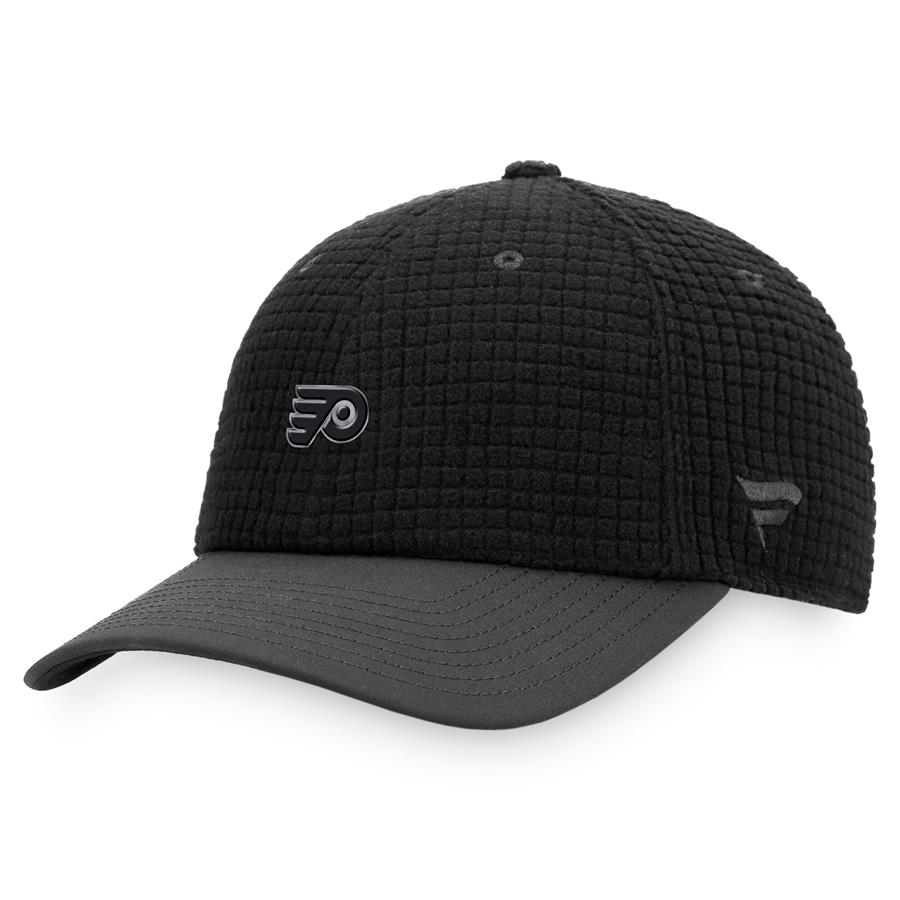 Philadelphia Flyers Fanatics Branded Authentic Pro Black Ice Adjustable Snapback Hat - Black