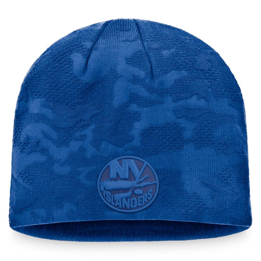 New York Islanders Fanatics Branded Logo Authentic Pro Locker Room Knit Beanie - Royal
