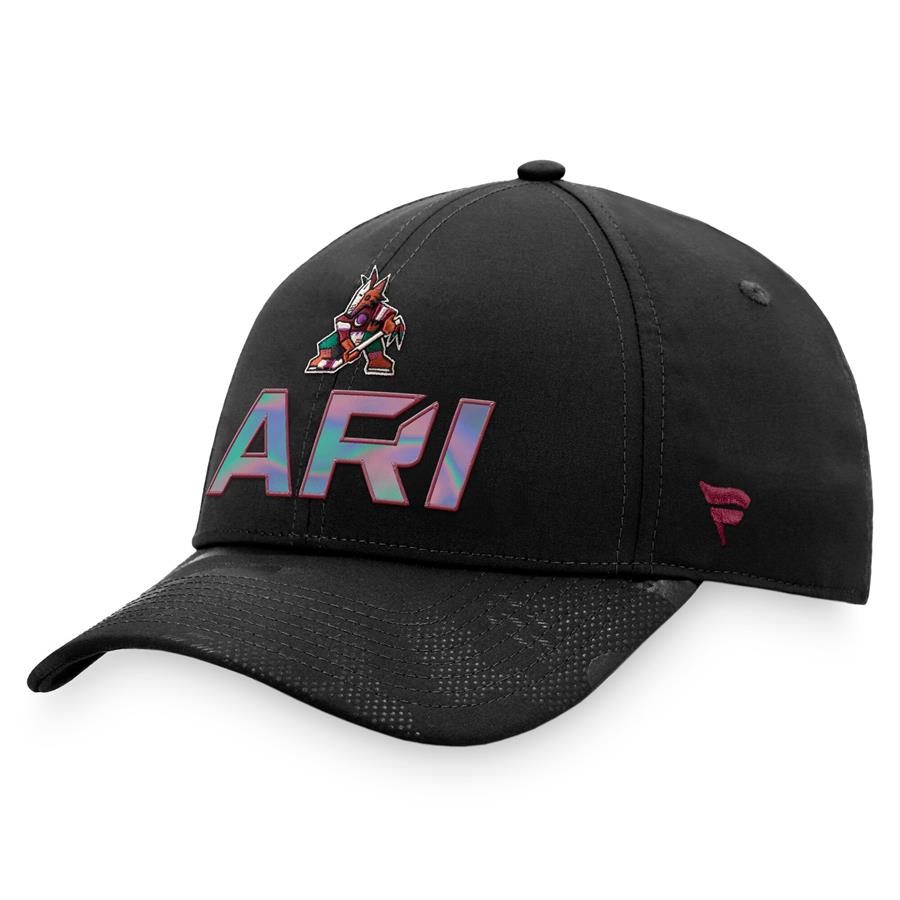 Arizona Coyotes Fanatics Branded Authentic Pro Team Locker Room Adjustable Hat - Black