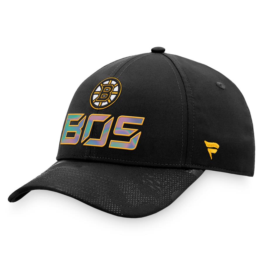 Boston Bruins Fanatics Branded Authentic Pro Team Locker Room Adjustable Hat - Black