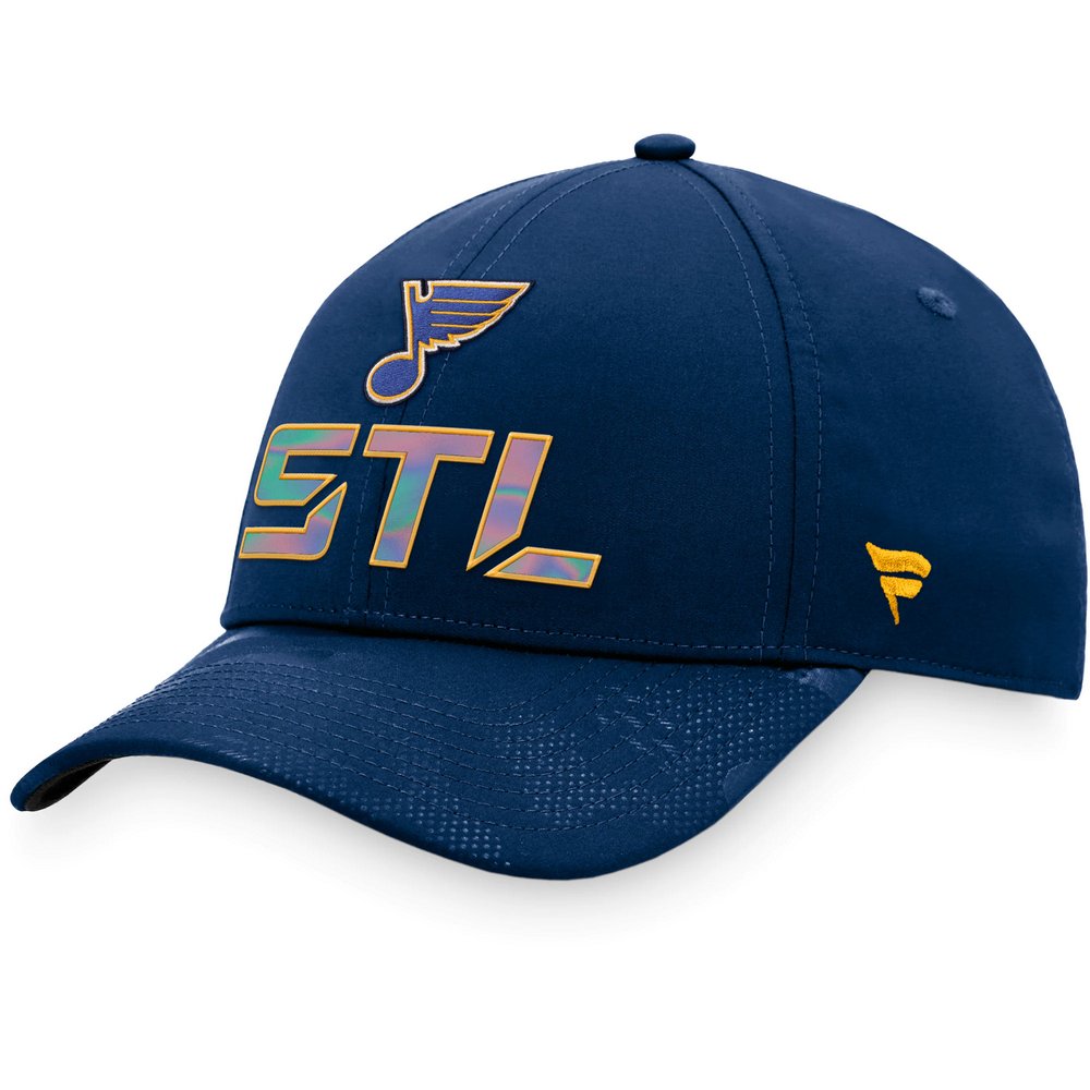 St. Louis Blues Fanatics Branded Authentic Pro Team Locker Room Adjustable Hat - Navy