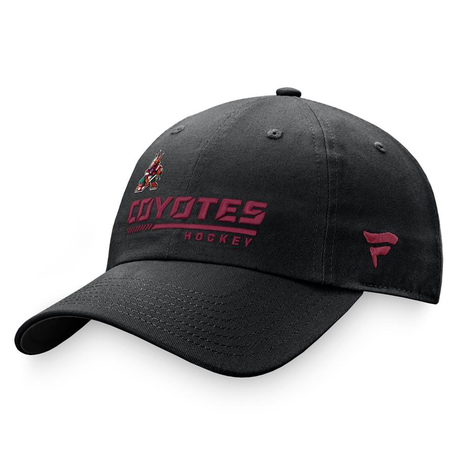 Arizona Coyotes Fanatics Branded Authentic Pro Locker Room Team Adjustable Hat - Black