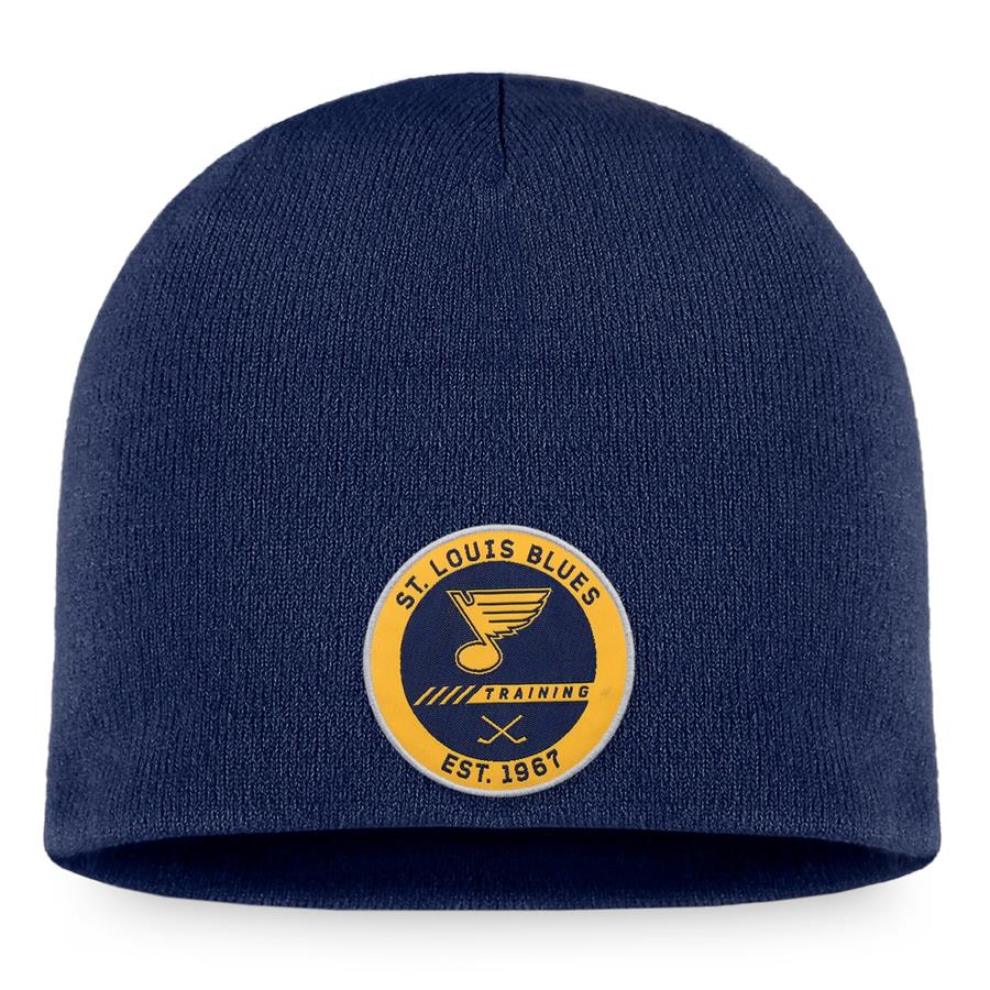 St. Louis Blues Fanatics Branded Authentic Pro Training Camp Practice Beanie - Navy