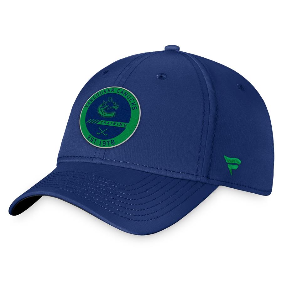 Vancouver Canucks Fanatics Branded Authentic Pro Team Training Camp Practice Flex Hat - Royal
