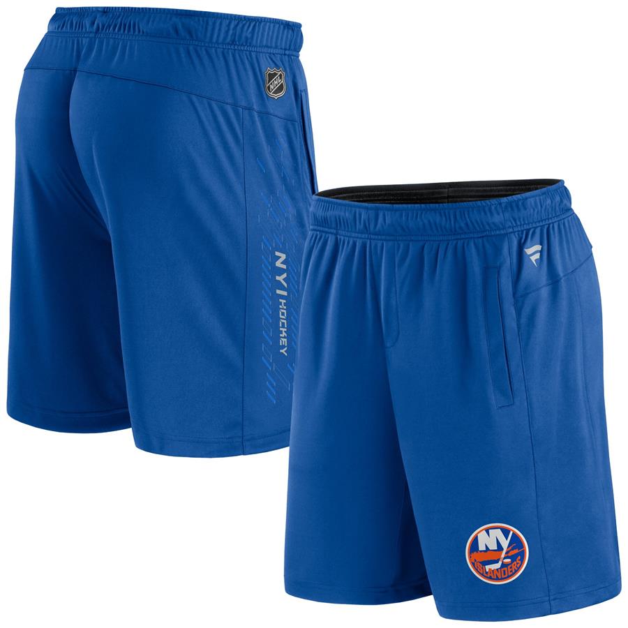 New York Islanders Fanatics Branded Authentic Pro Travel and Training Shorts - Royal