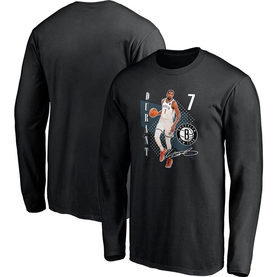 Kevin Durant Brooklyn Nets Fanatics Branded Pick and Roll Long Sleeve T-Shirt - Black