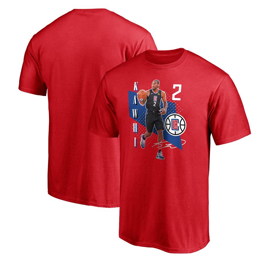 Kawhi Leonard LA Clippers Fanatics Branded Pick & Roll T-Shirt - Red
