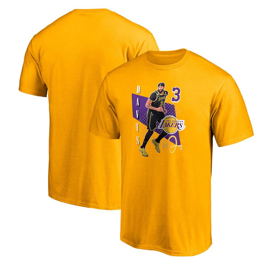 Anthony Davis Los Angeles Lakers Fanatics Branded Pick & Roll T-Shirt - Gold