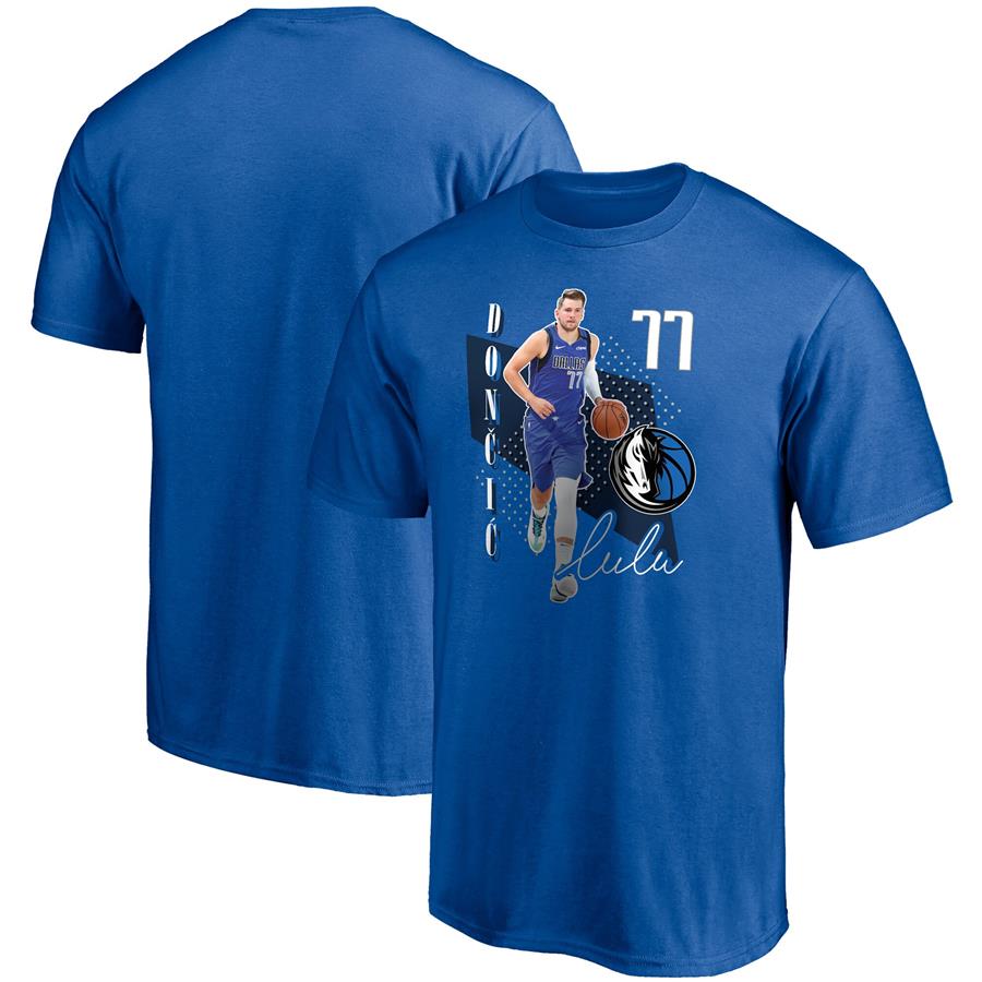 Luka Doncic Dallas Mavericks Fanatics Branded Pick & Roll T-Shirt - Blue