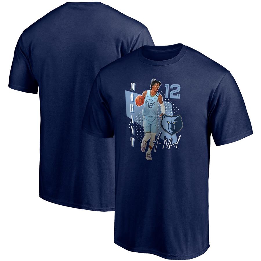 Ja Morant Memphis Grizzlies Fanatics Branded Pick & Roll T-Shirt - Navy