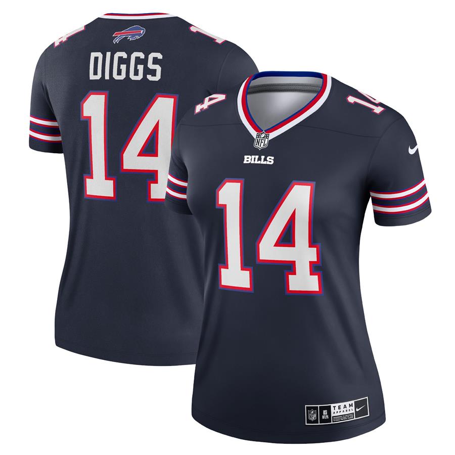 Stefon Diggs Buffalo Bills Nike Women's Inverted Legend Jersey - Navy