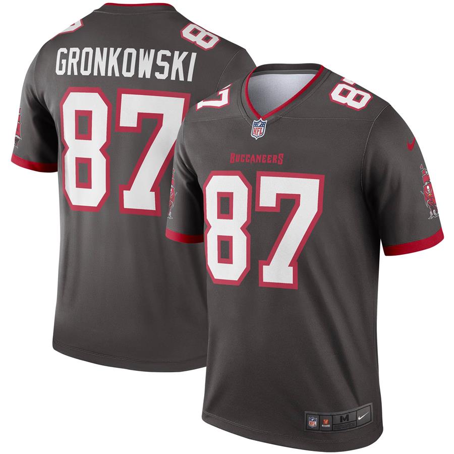 Rob Gronkowski Tampa Bay Buccaneers Nike Alternate Legend Jersey - Pewter