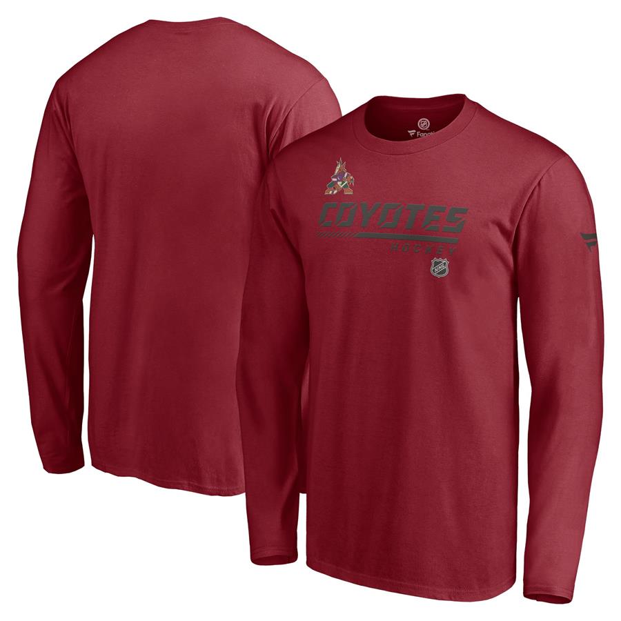 Arizona Coyotes Fanatics Branded Authentic Pro Core Collection Prime Logo Long Sleeve T-Shirt - Garnet