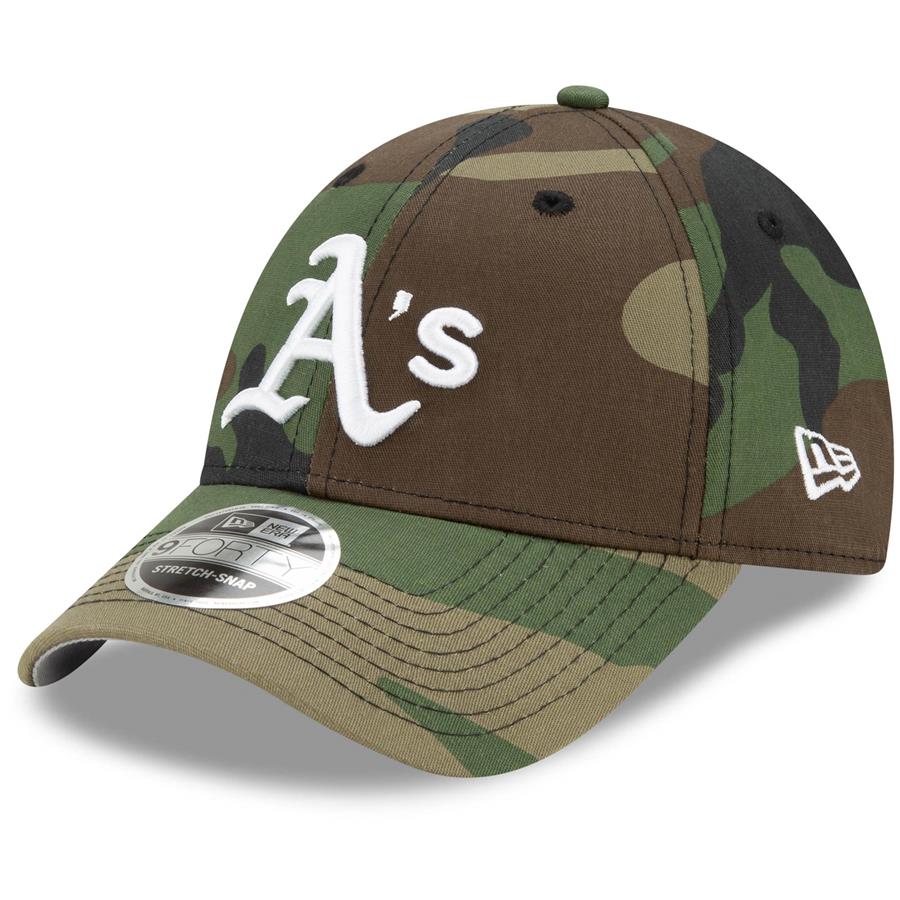 Oakland Athletics New Era Latitude 9FORTY Snapback Hat - Camo