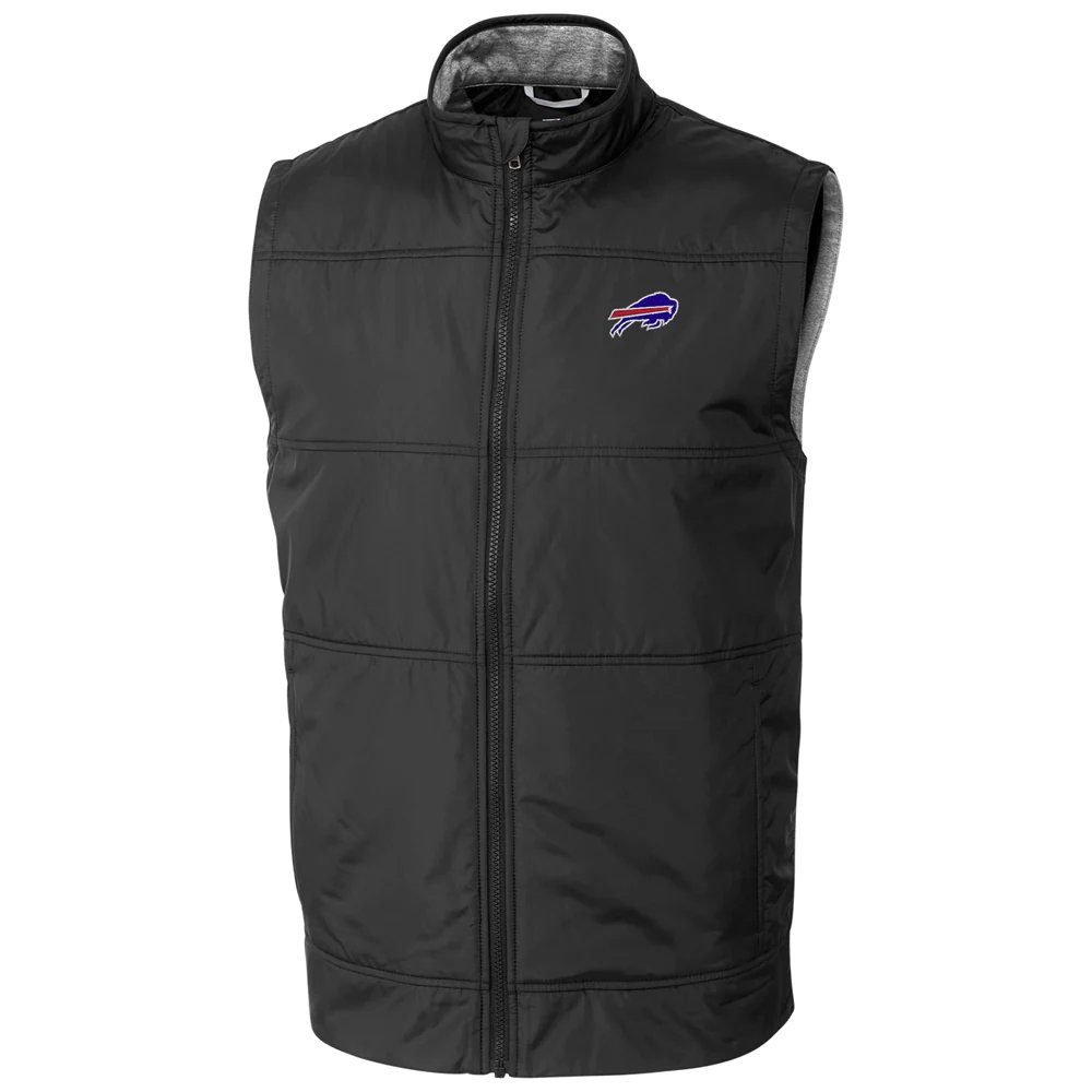 Buffalo Bills Cutter & Buck Stealth Full-Zip Vest - Black