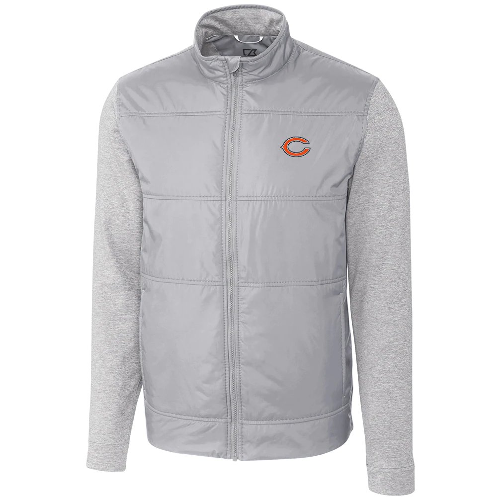Chicago Bears Cutter & Buck Stealth Full-Zip Jacket - Cream