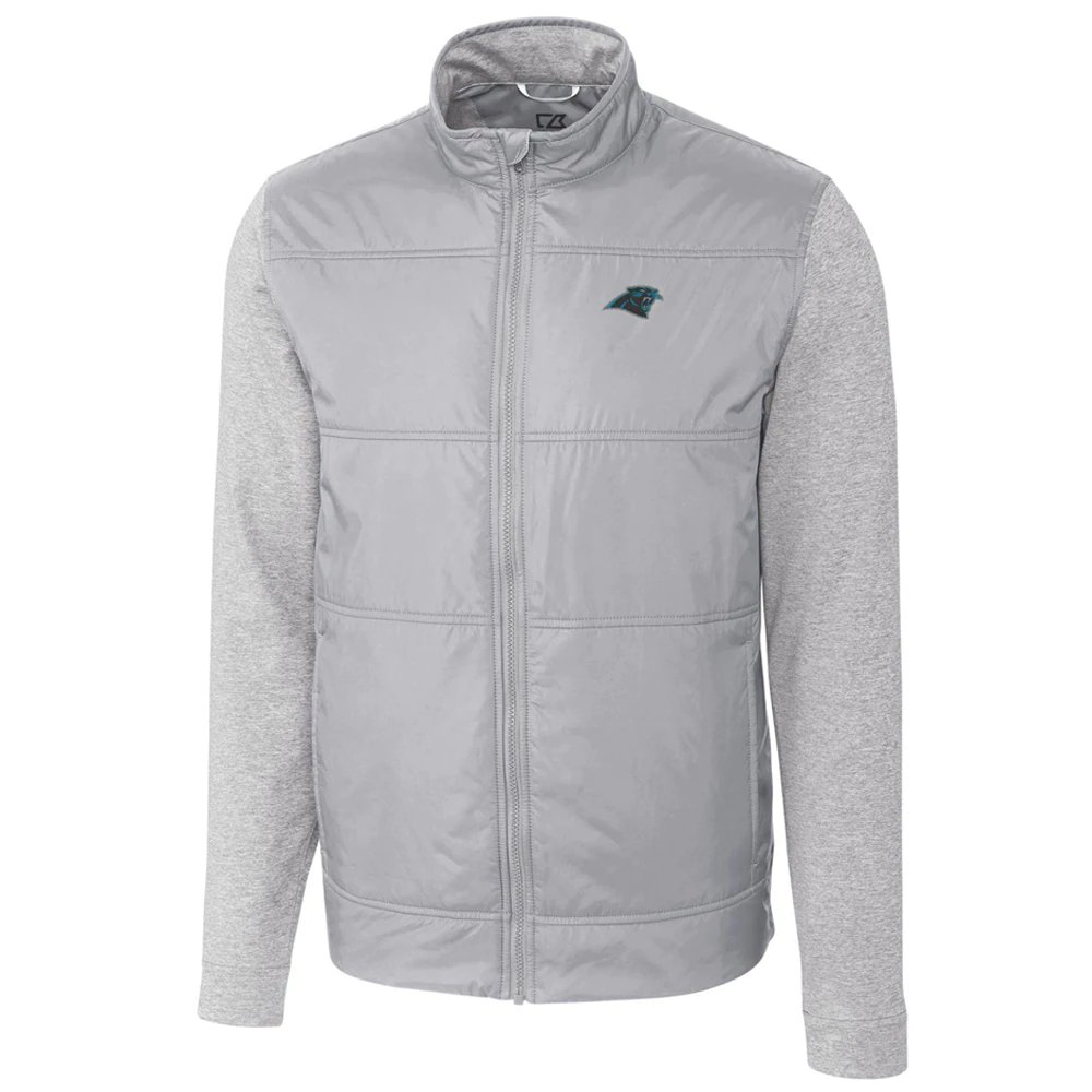 Carolina Panthers Cutter & Buck Stealth Full-Zip Jacket - Cream