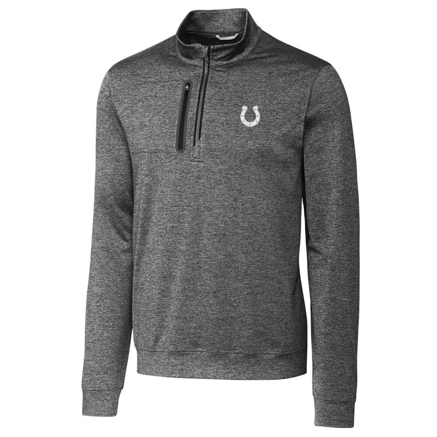 Indianapolis Colts Cutter & Buck Stealth Quarter-Zip Jacket - Gray