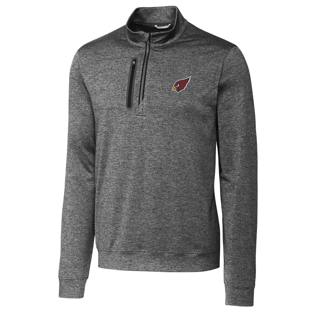 Arizona Cardinals Cutter & Buck Stealth Quarter-Zip Jacket - Gray