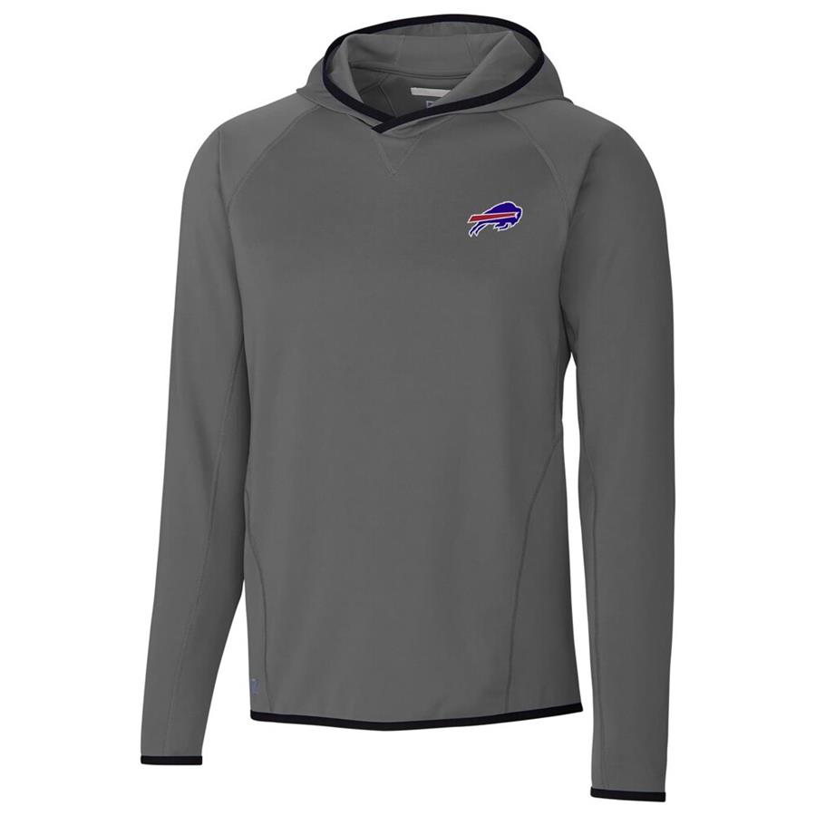Buffalo Bills Cutter & Buck Traverse Pullover Hooded Jacket - Gray