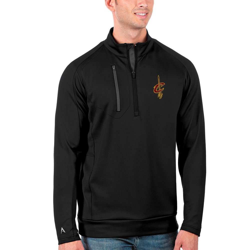 Cleveland Cavaliers Antigua Generation Quarter-Zip Pullover Jacket - Black