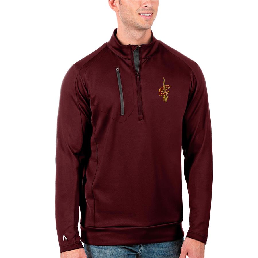 Cleveland Cavaliers Antigua Generation Quarter-Zip Pullover Jacket - Wine