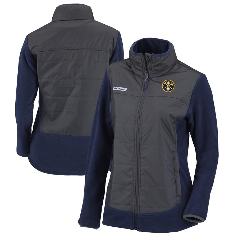Denver Nuggets Columbia Women's Basin Butte Full-Zip Jacket - Navy