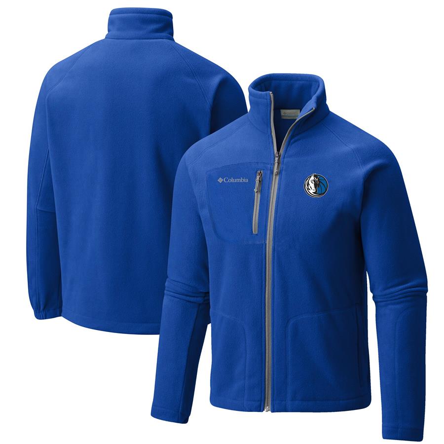 Dallas Mavericks Columbia Fast Trek II Full-Zip Fleece Jacket - Blue